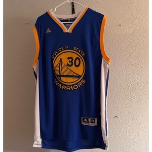 Adidas Steph Curry Jersey Golden State Warriors Mens 2XL Blue #30